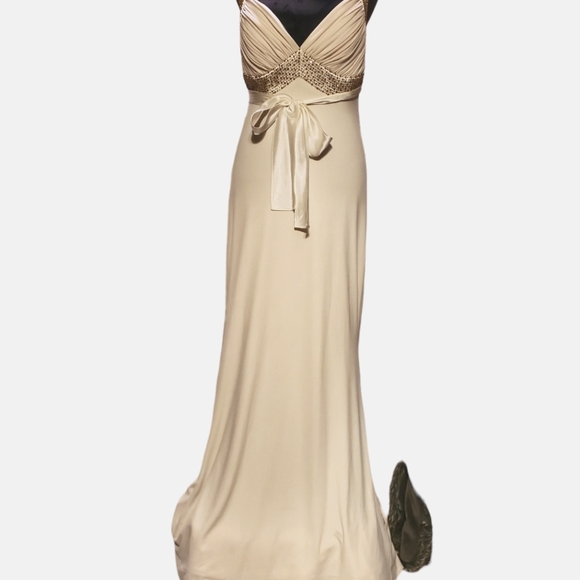 Night Way Collections Ivory Gown (necklace is not included) - Picture 1 of 10